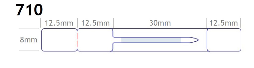 Ετικέτες κοσμημάτων λευκές 8x12.5mm