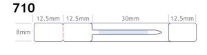 Ετικέτες κοσμημάτων λευκές 8x12.5mm
