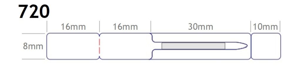 Ετικέτες κοσμημάτων λευκές 8x16mm