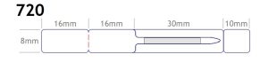 Ετικέτες κοσμημάτων λευκές 8x16mm