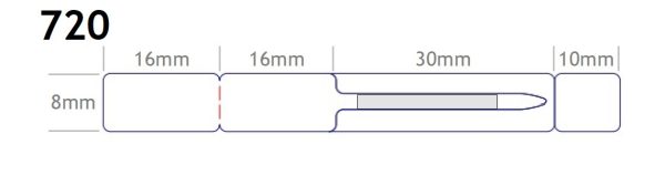 Ετικέτες κοσμημάτων λευκές 8x16mm
