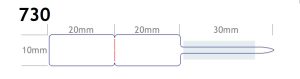 Ετικέτες κοσμημάτων λευκές 10x20mm